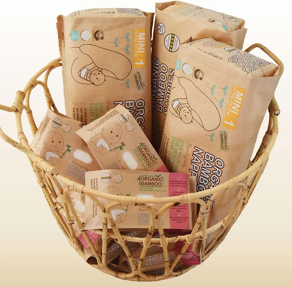 Bio-Bambuswindeln, Größe 6, geeignet für 16+ kg. 20er-Pack Windeln