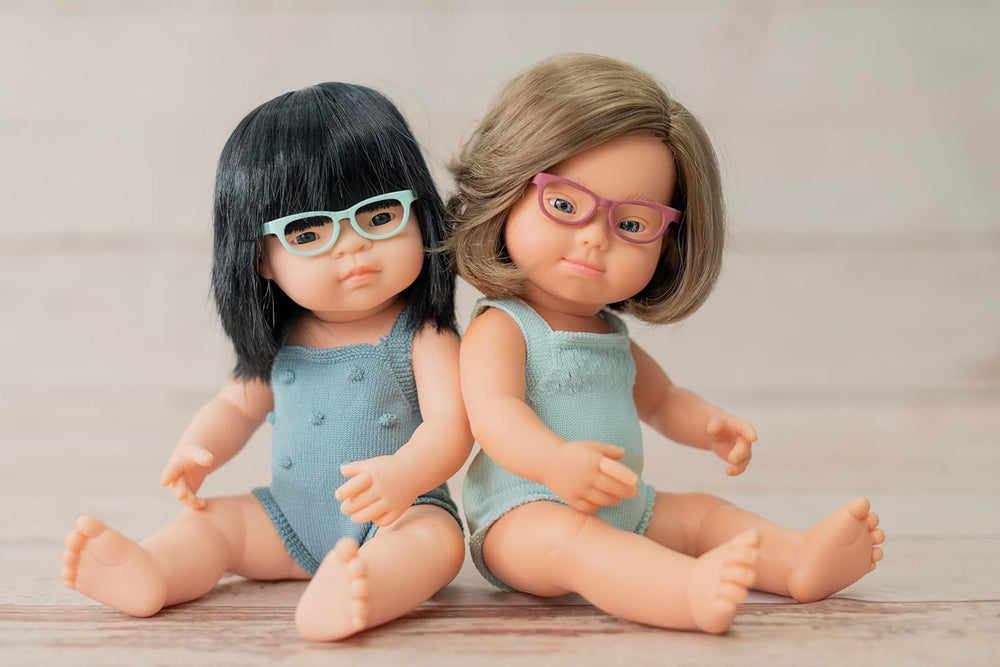 Miniland Puppengläser für 38cm Puppen, türkis