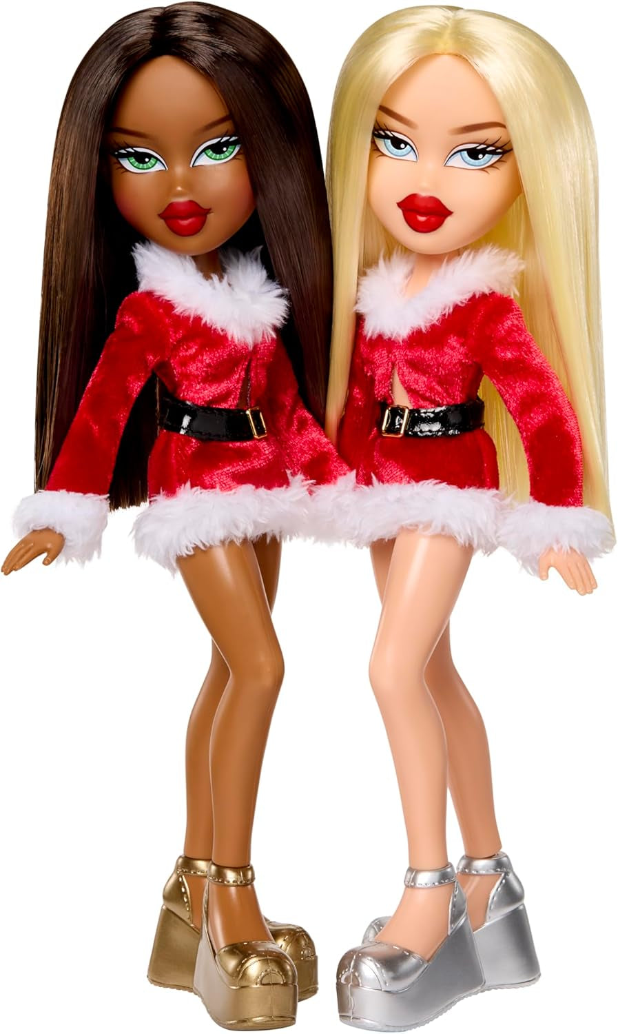 Bratz Very Merry Cloe – Modepuppe mit Echter Mode und Accessoires, Spezielles Weihnachtsthema, Festtagsverpackung, Niedliches Spielzeug für Mädchen, Rot