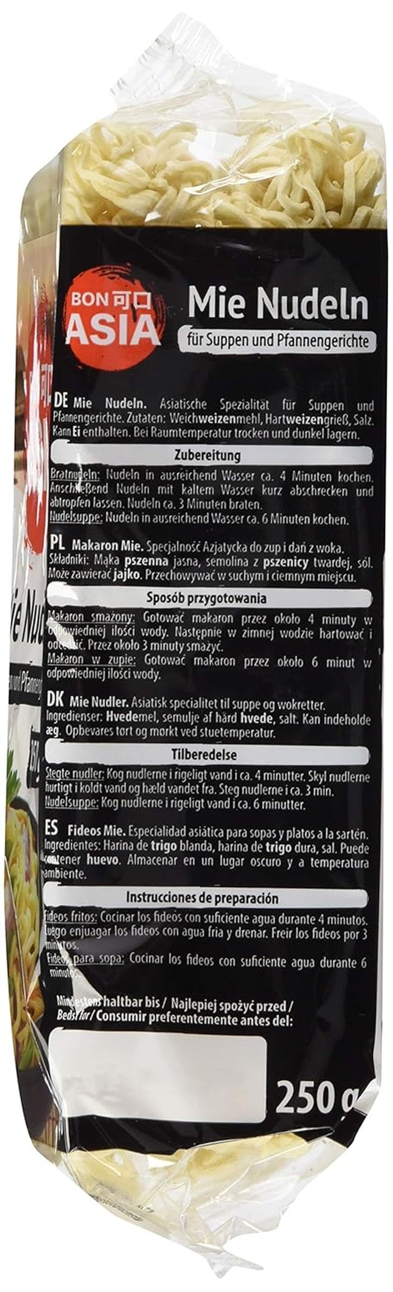 BONASIA Mie Nudel, ohne Ei, 250 g