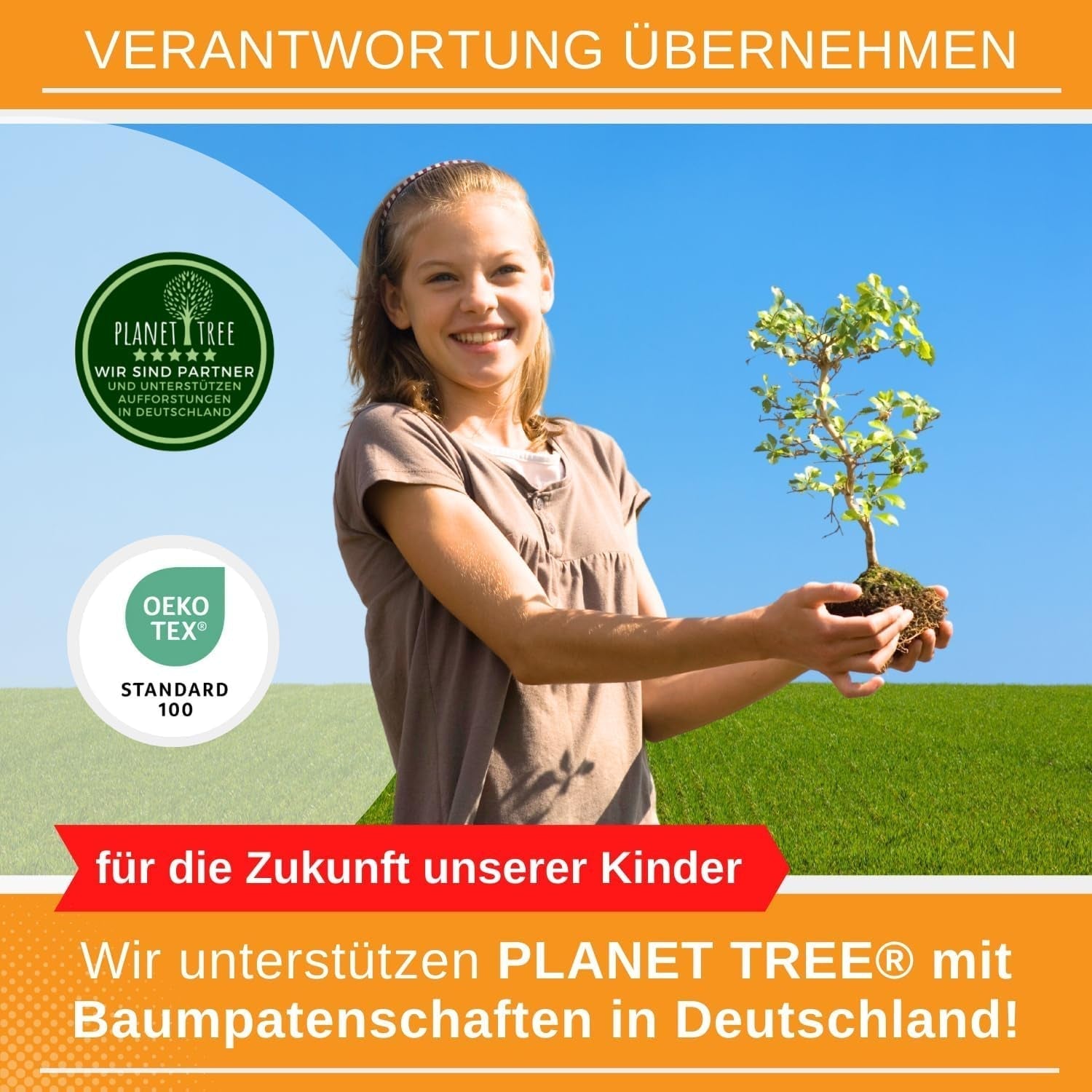 Aminata Kids Bettwäsche für Kinder, Regenbogen, Wendebettwäsche – Kinder Naty Shop