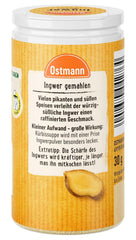 Ostmann Gewürze - Ingwer gemahlen | Nachfüllbare & recycelbare Verpackung | 30 g in der Streudose