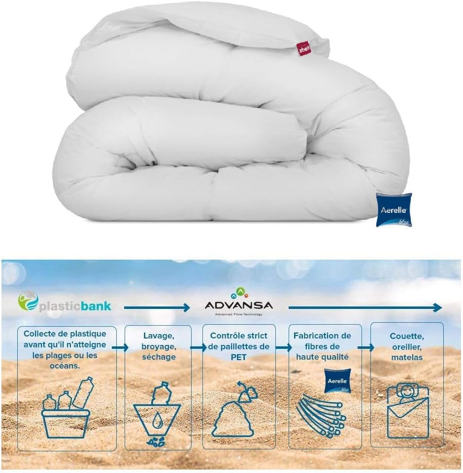 Steppdecke Aerelle Blau 200 x 200 cm – Ökologische Bettdecken und Steppdecken Naty Shop