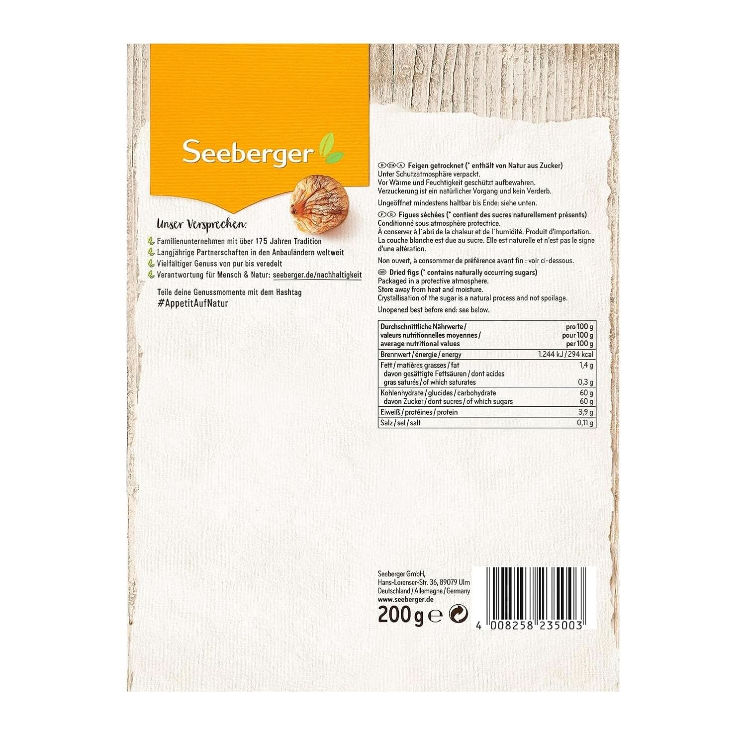 Seeberger Delikatess, Smochine uscate - dulci ca mierea, 12 x 200 grame Produse deshidratate Naty Shop