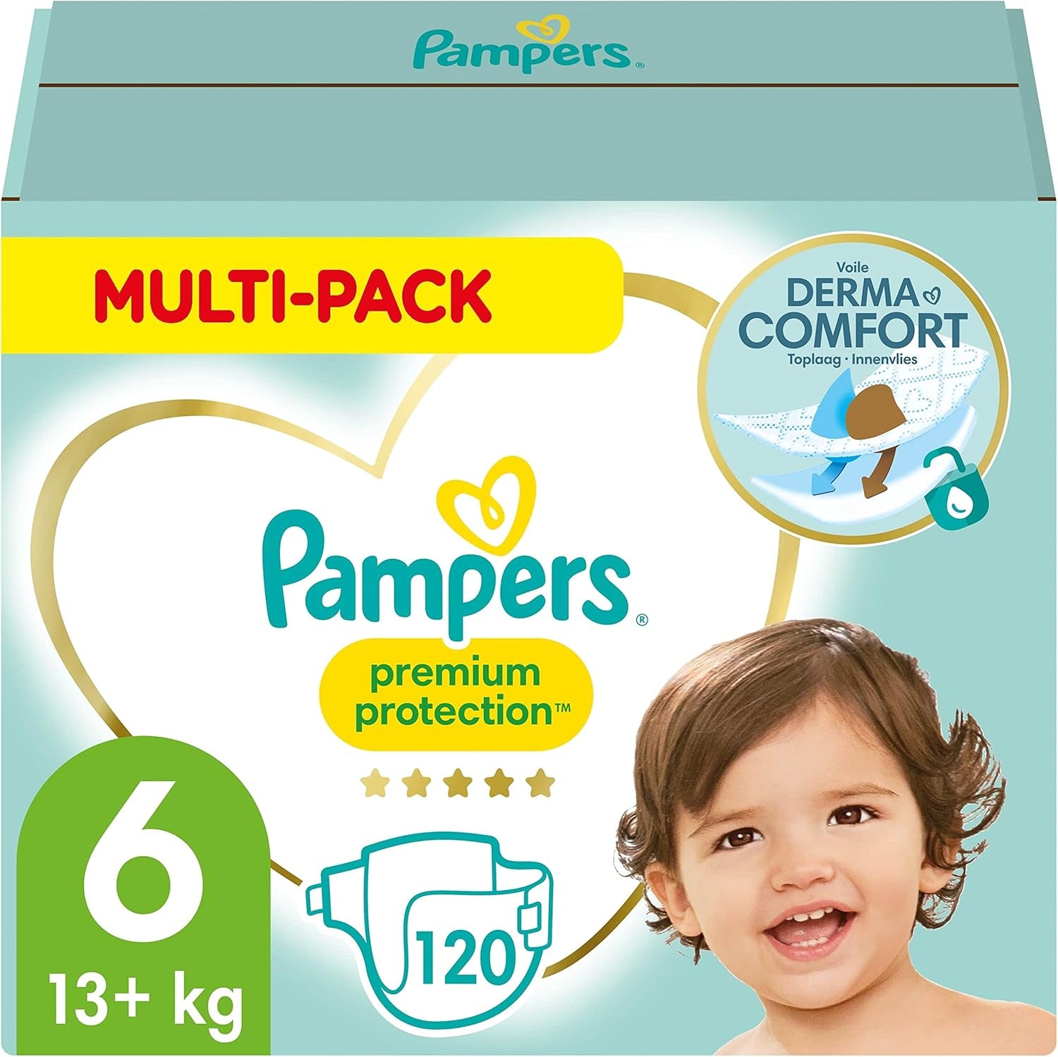 Pampers Premium Protection Größe 5, 152 Windeln, 11 kg–16 kg, unser Nr. 1-Schutz gegen Haut und Auslaufen