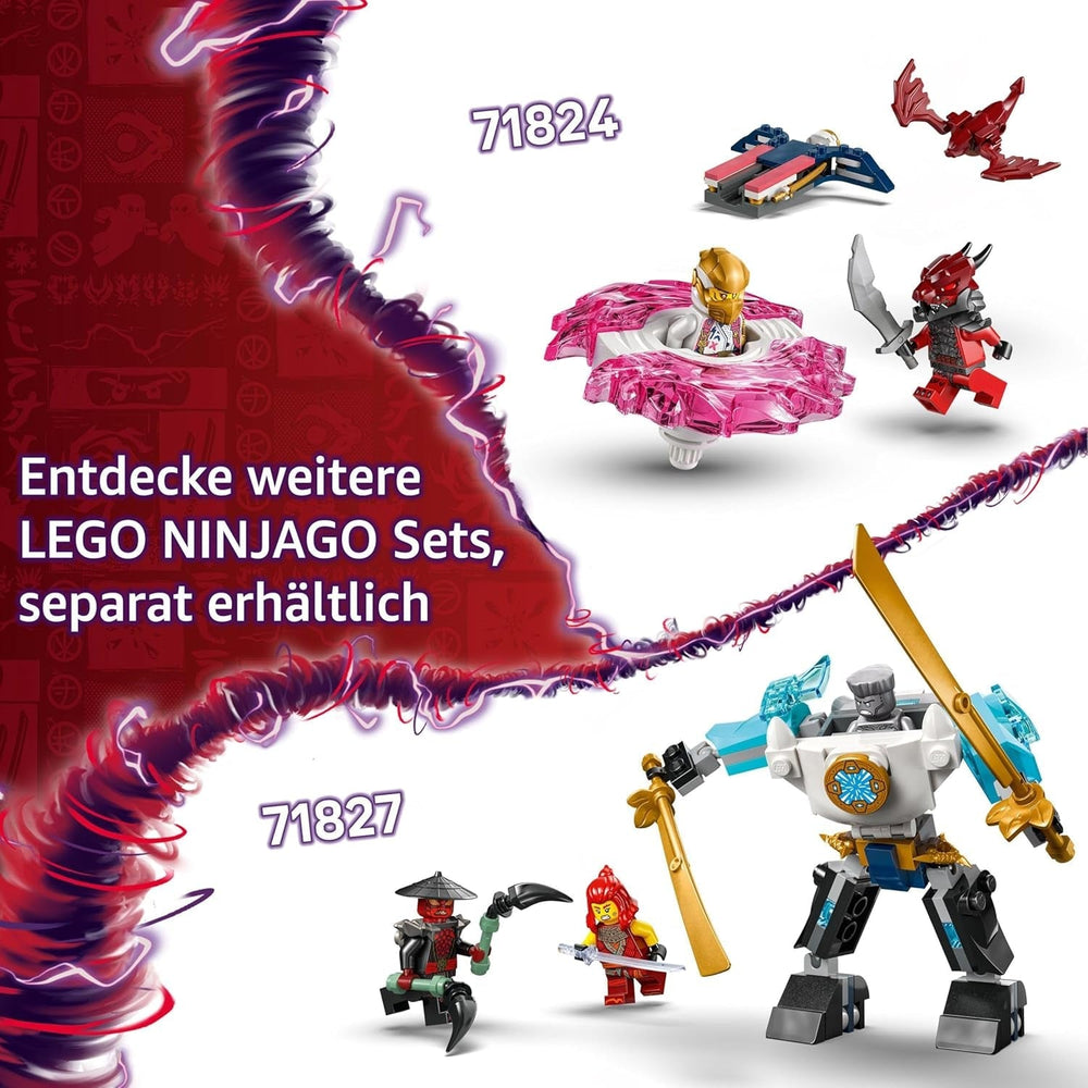 LEGO NINJAGO Soras Drache Spinjitzu-Spinner – Action-Ninja-Spielzeug mit 2 Minifiguren – Kleines Spielset für Kinder – Geschenkidee für Jungen und Mädchen ab 6 Jahren 71824 Bausets Besuchen Sie den LEGO-Store