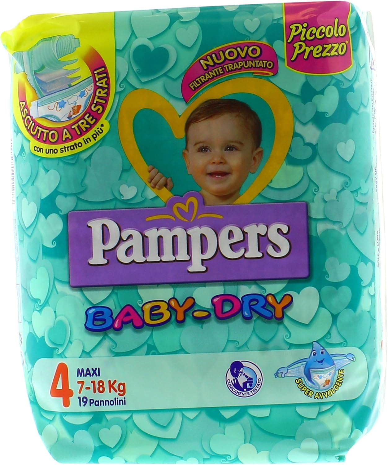 Pampers (alte Version), Höschen, Größe 4, 9 kg–15 kg, Dreierpack (1 x 88 Windeln)
