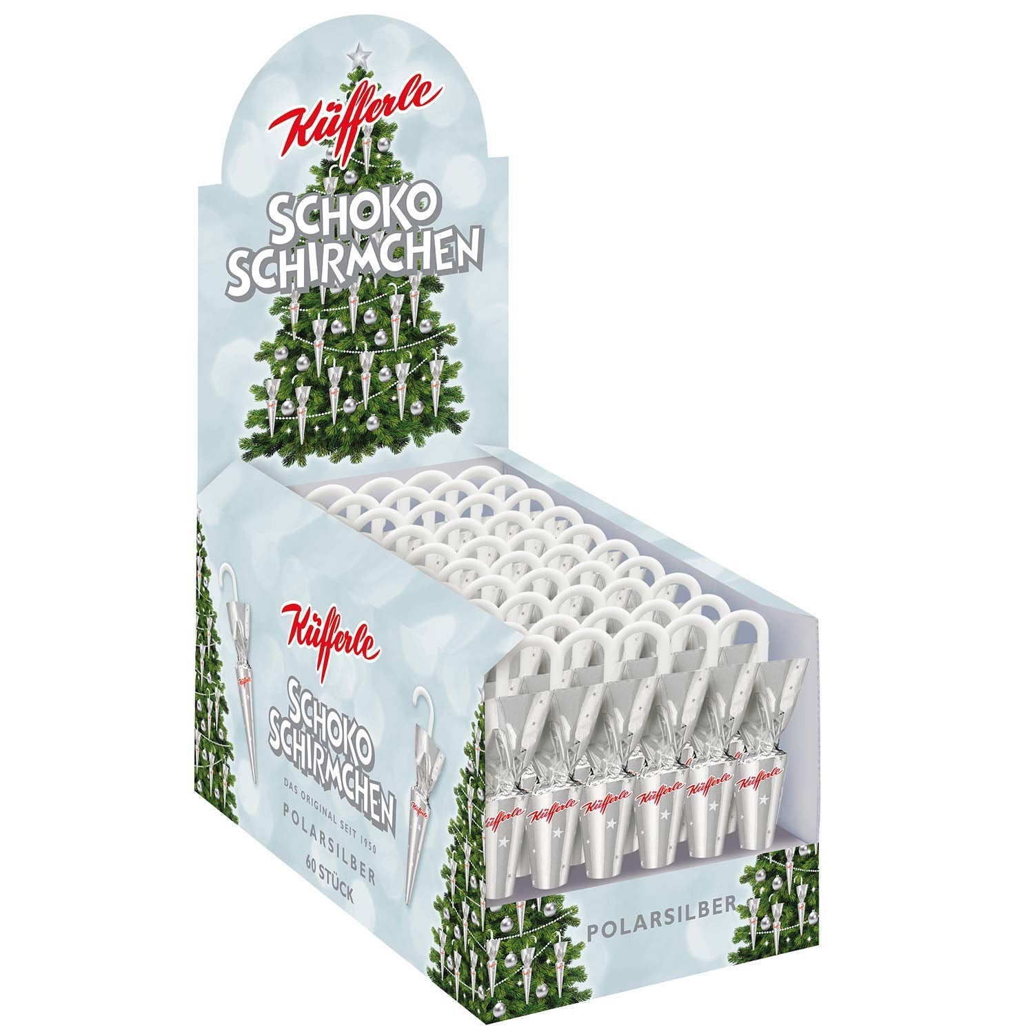 Schokoladenschatten Küfferle Polarsilber 810g (60 Stück)