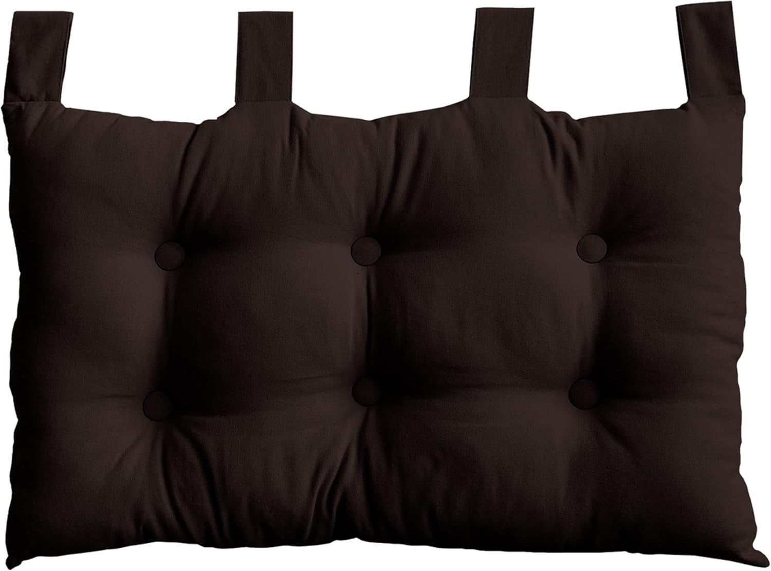 Steppdecke mit 4 Noppen, Jute, 90 x 190 cm, Ton, 2007AGCHLJT090190, 90 x 190 cm Steppdecken und Steppdecken Naty Shop Dunkelbraun