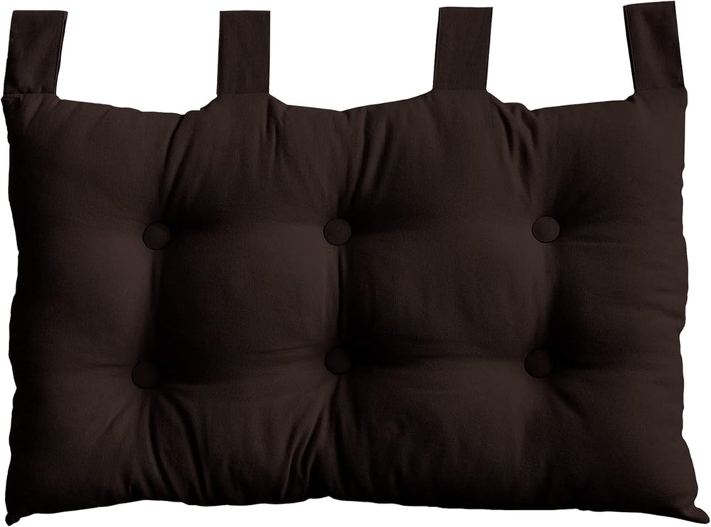 Steppdecke mit 4 Noppen, Jute, 90 x 190 cm, Ton, 2007AGCHLJT090190, 90 x 190 cm Steppdecken und Steppdecken Naty Shop Dunkelbraun