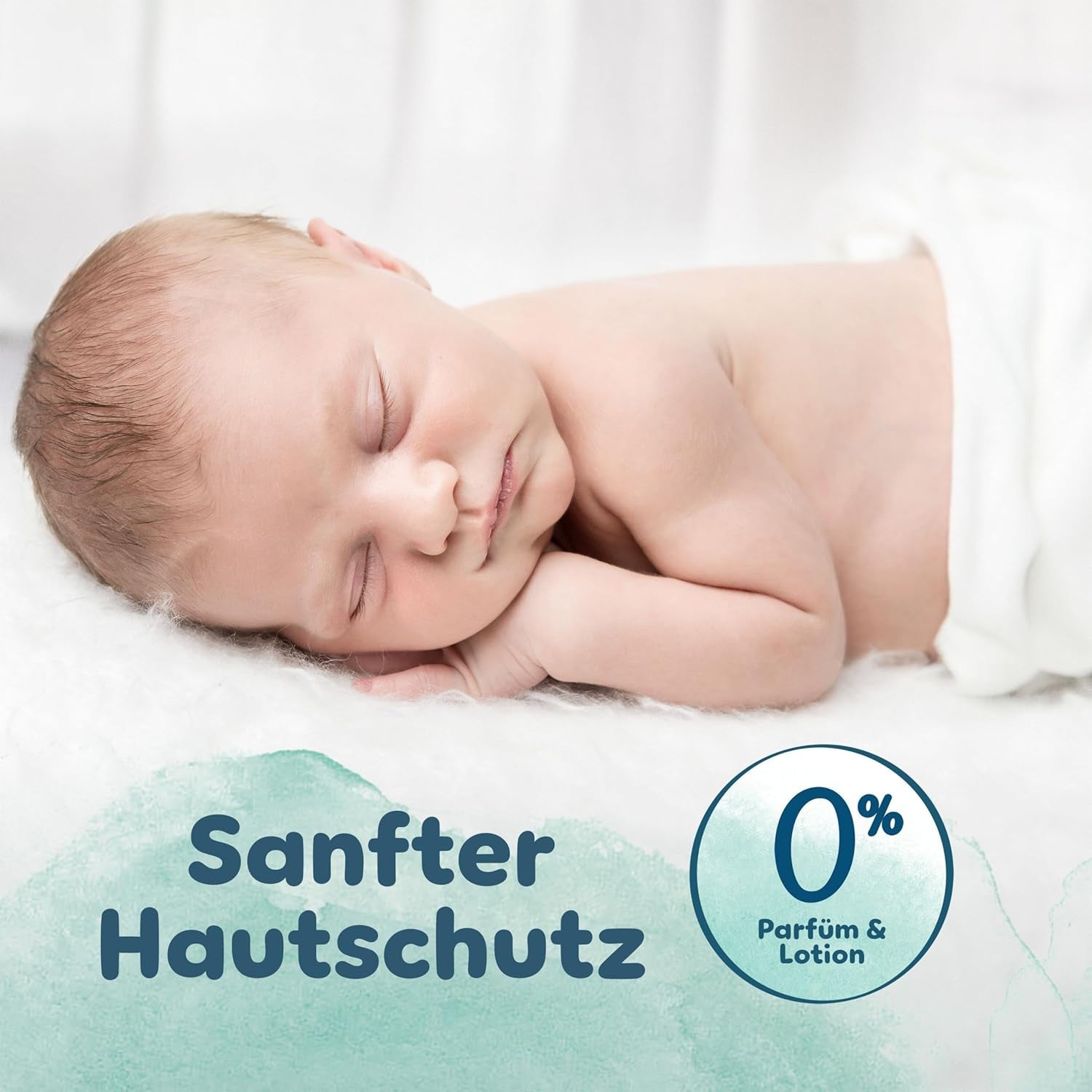 Pampers Harmony Windeln Größe 2, 204 Windeln, 4kg-8kg, sanfter Hautschutz mit 100 % Pampers-Schutz