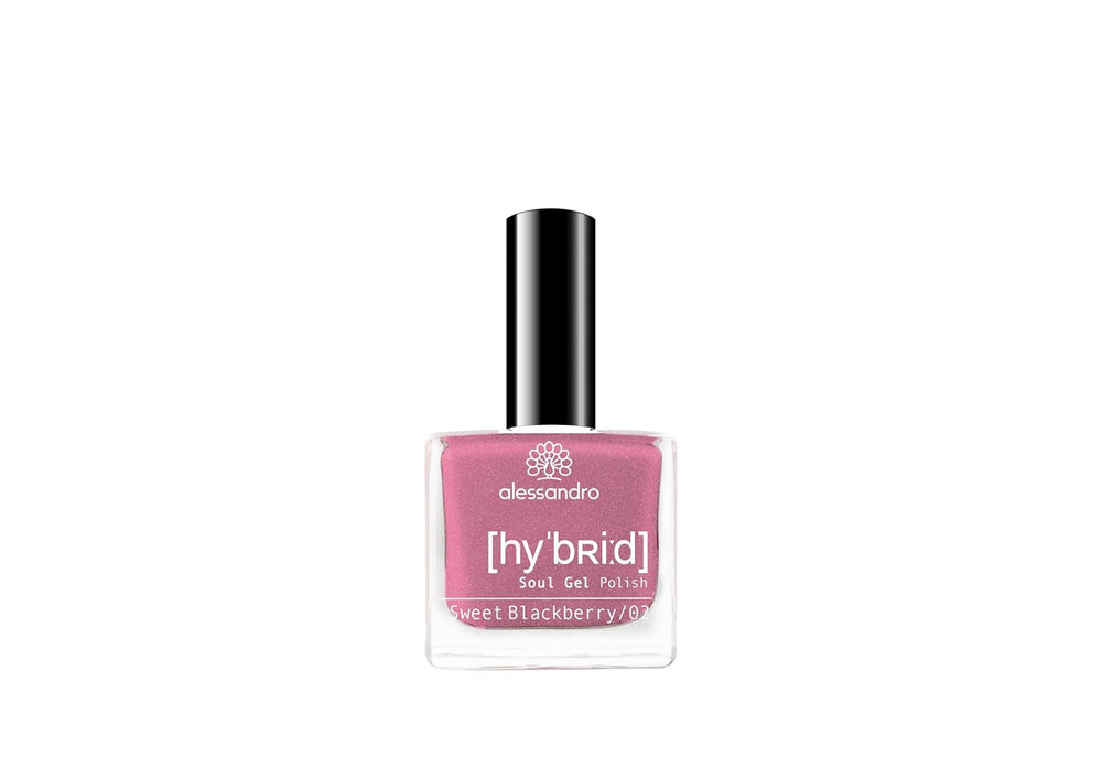 Oja HYBRID alessandro Rouge Noir - Roșu închis-Negru - Unghii perfecte în doar 3 pași, fără LED - rezistă până la 10 zile! 8 ml