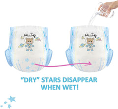 Bedruckte Windeln für Erwachsene, 5500–5800 ml, 2er-Pack, 3 Drucke, zufällige Auswahl – Astro Babies (L)