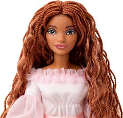 Mattel DISNEY Arielle, die Meerjungfrau - Festliche Arielle-Puppe mit pinkfarbenem Kleid und roten Haaren, beweglich mit 5 Gelenken und Frisierspaß, für Kinder ab 3 Jahren, HPD90