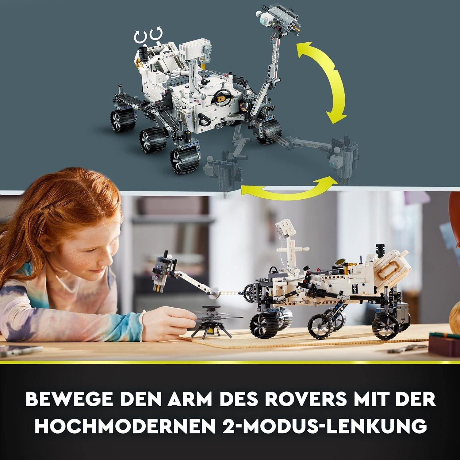 LEGO Weltraumspielzeugset 42158 Technic NASA Mars Rover Perserverance mit AR-App, wissenschaftliches Bauspielzeug für Mädchen und Jungen 10+ Bausätze Besuchen Sie den LEGO-Store