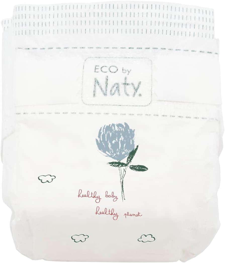Eco by Naty Premium Wegwerfwindeln für empfindliche Haut, Größe 5, 11-25 kg, (1 x 22 Stück)