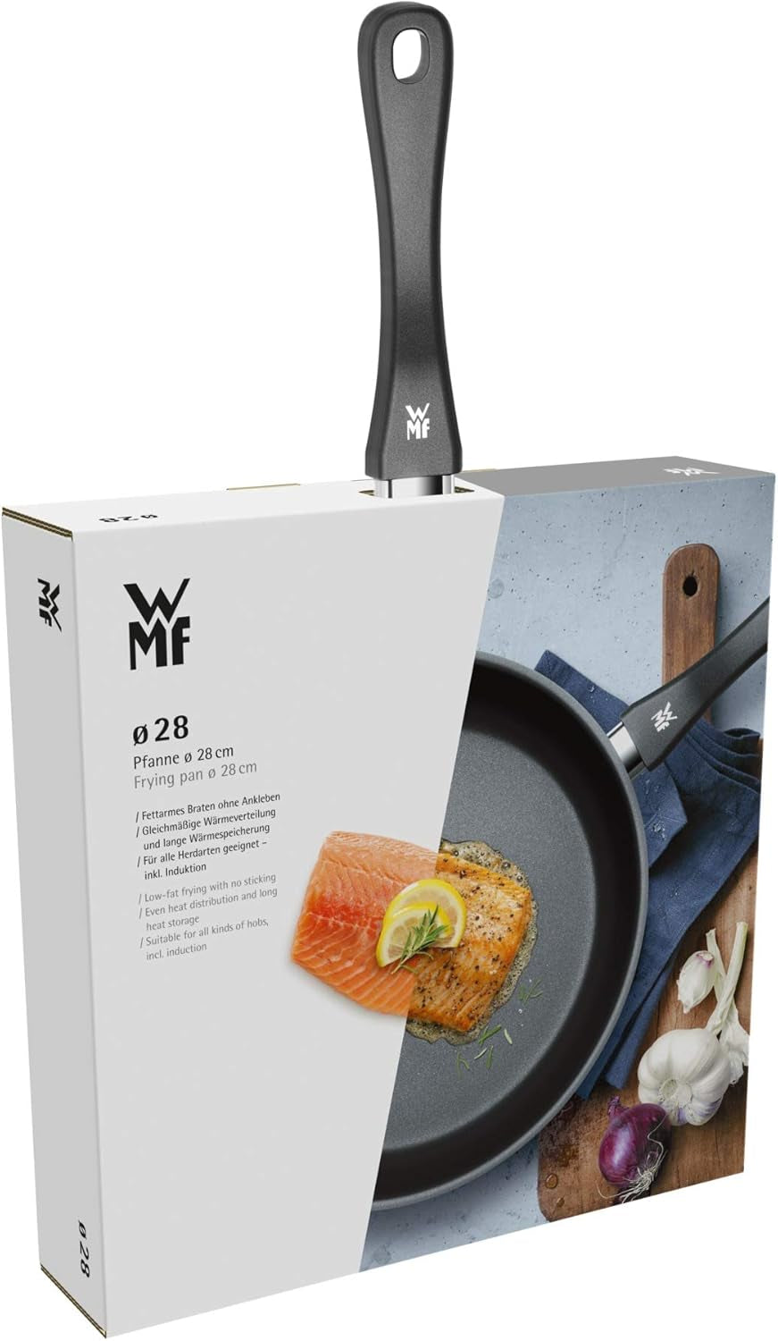 WMF Teufelspfanne 28 cm, Induktionspfanne, Cromargan Edelstahl, Kunststoffgriff Töpfe und Pfannen Naty Shop