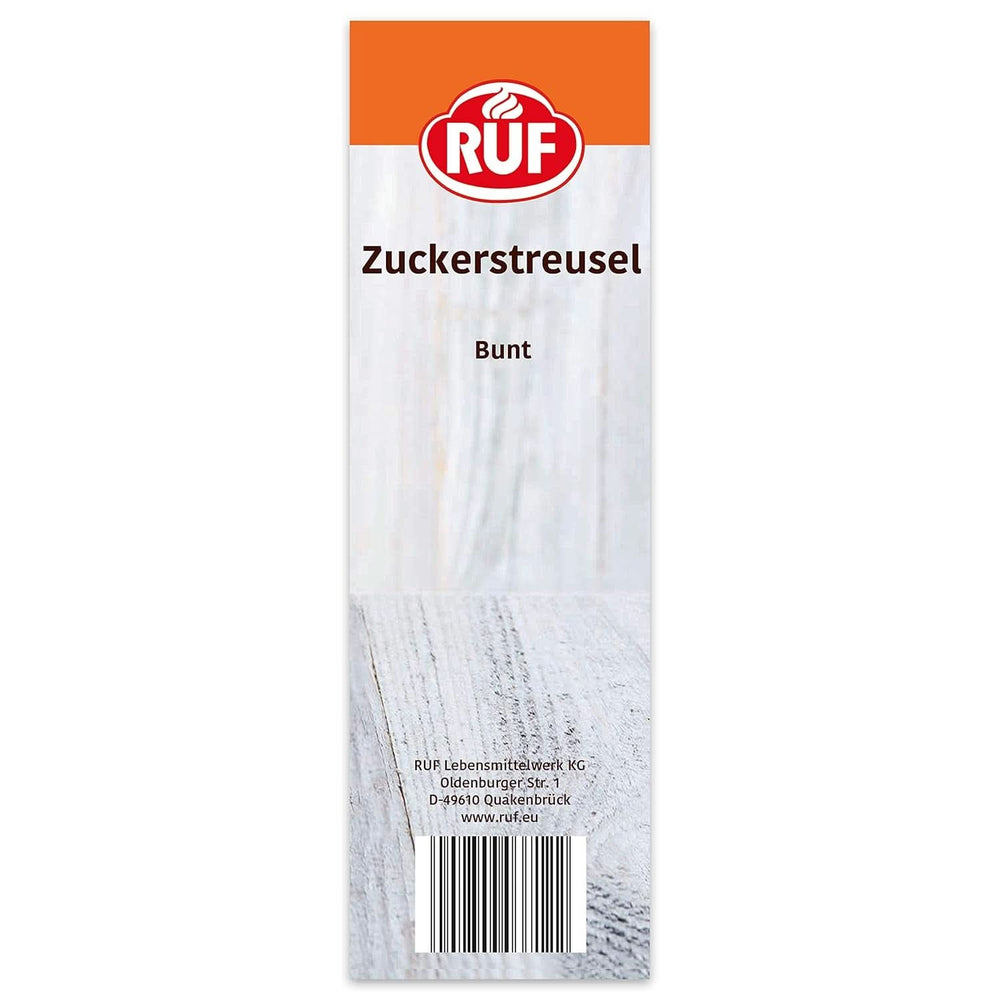 RUF Sprinkles de zahăr colorat în culori curcubeu, 1 kilogram Sprinkles Naty Shop