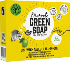 Marcel'S Green Soap Dishwasher Tabs All-In-One - Grapefruit & Lime - 25 bucăți Detergenti Bucatarie Naty Shop