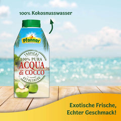 Pfanner Kokoswasser Drink (8 x 500 ml) – Kokoswasser ohne Zucker Naty Shop
