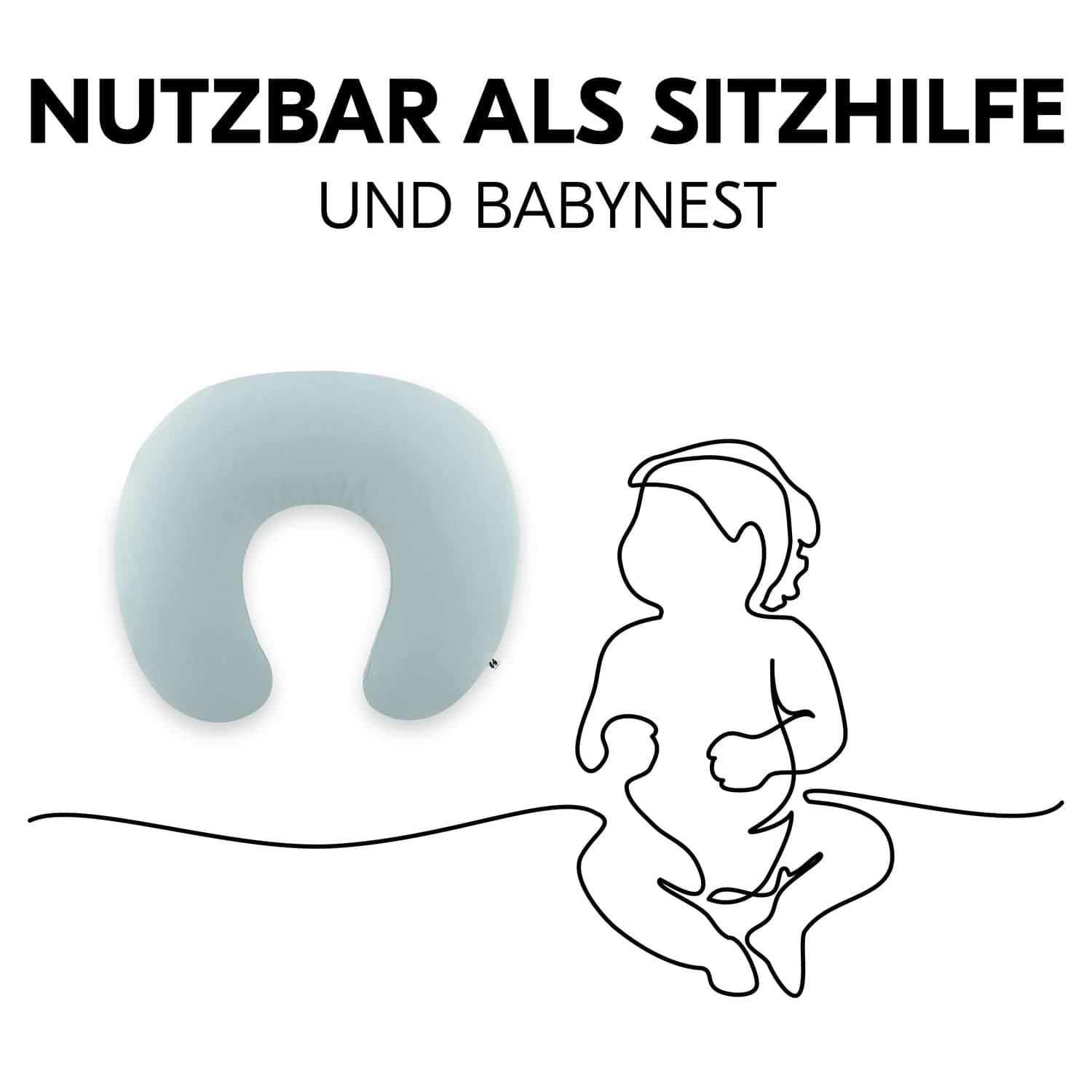 Hauck Stillkissen für Babys mit Füllung Zubehör Essen und Stillen Bebe Naty Shop