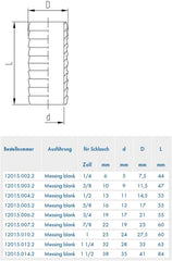 ABA Beul 12015.006.2 Conector furtun rezistent, alamă, 3/4"