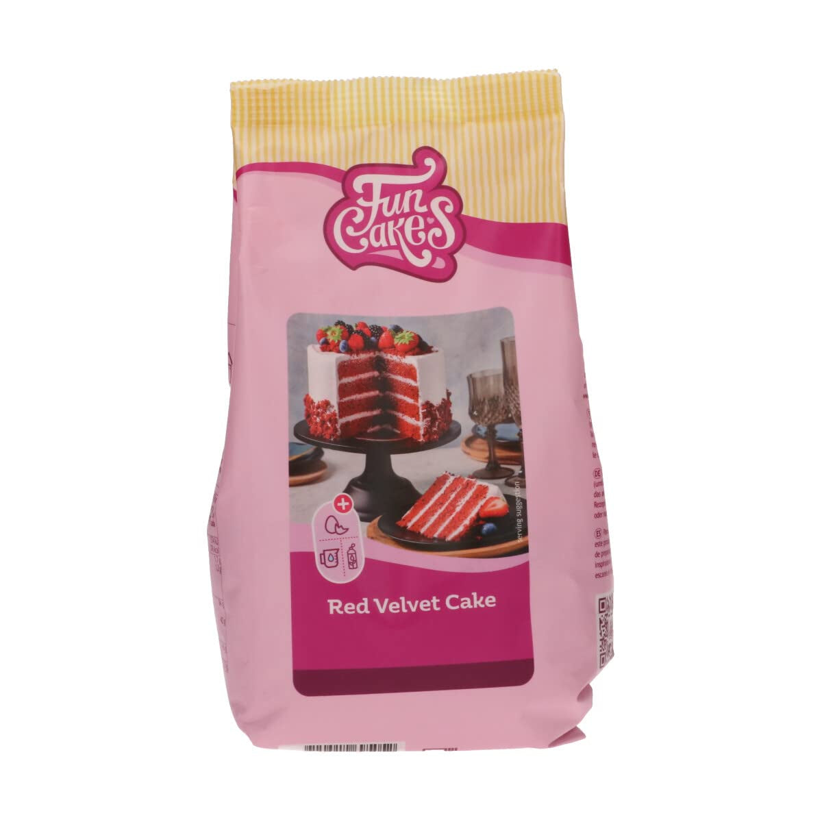 Funcakes Mix Für Red Velvet Cake: Einfach Zu Berübenender, Schön Weicher Und Flauschiger Kuchen Mit Leichtem Schokoladengeschmack, Auch Für Cupcakes Aus Rotem Samt Geeignet, Halal. 500 G. Mischung zum Backen und Kochen Naty Shop 500 G (1Er Pack)