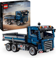 LEGO Technic Kipplaster Spielzeug mit Lenkung und beweglicher Kippmulde - blaues Baufahrzeug - Geschenkide zum Geburtstag oder für die Holiday - Bauset für Jungen und Mädchen ab 9 Jahren 42203