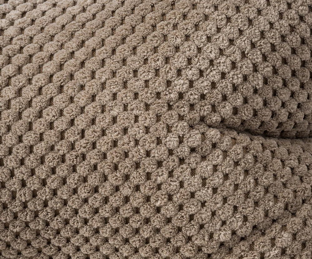 Pernă de citit Gözze - Sven, pernă de gât cu aspect texturat, pernă de citit și relaxare pentru gât și spate, 40 x 25 cm - Taupe