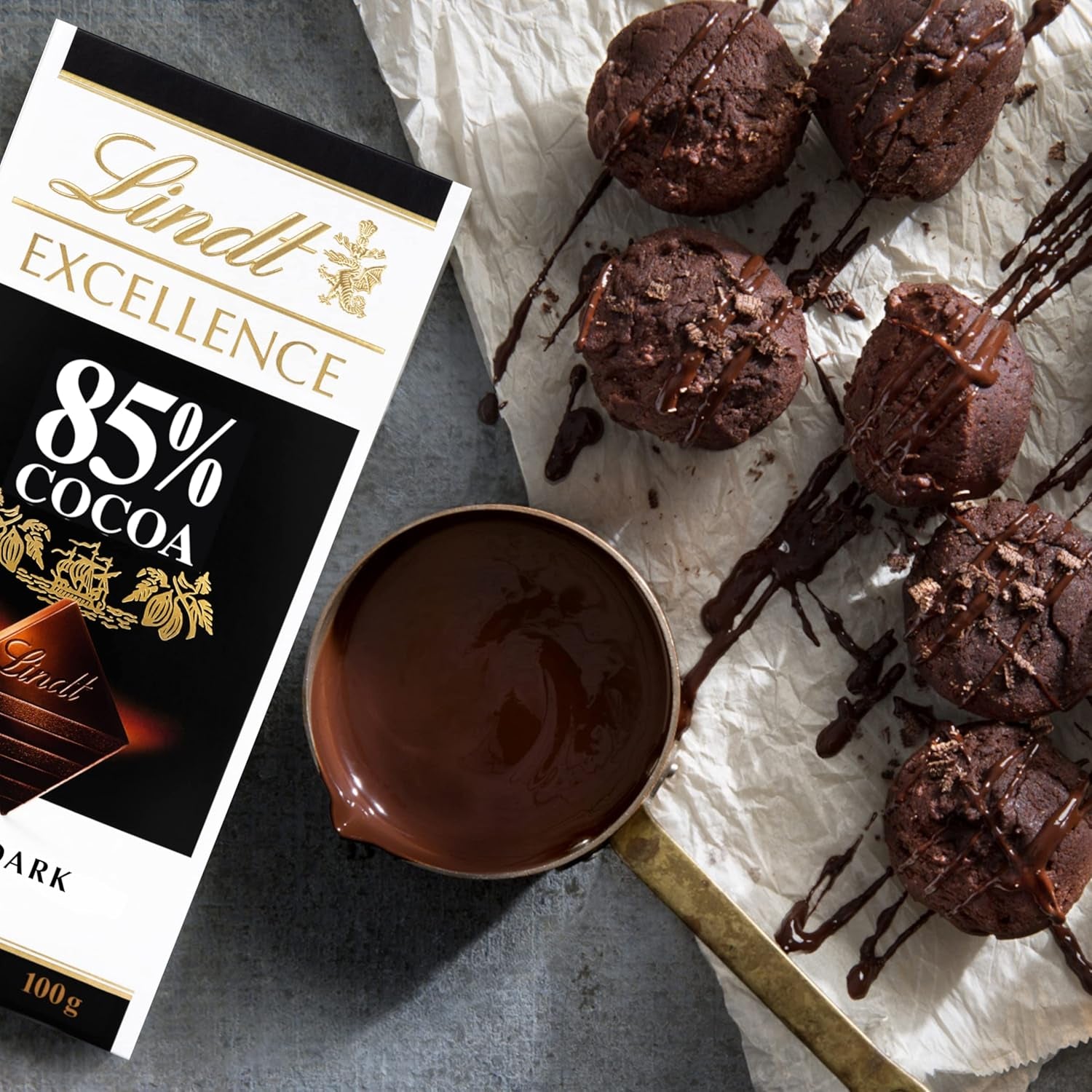 Lindt-Schokolade | Riegel EXCELLENCE 85 % Kakao | 100g | Extra dunkle Schokolade | Veganer Schokoriegel