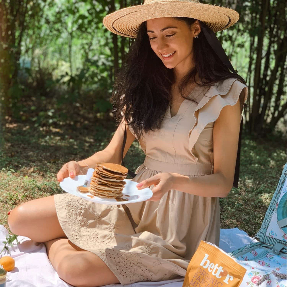 Bett'R Pancake Mix, biologische, vegane und glutenfreie Backmischung, 6 x 400 Gramm Kitchen Naty Shop