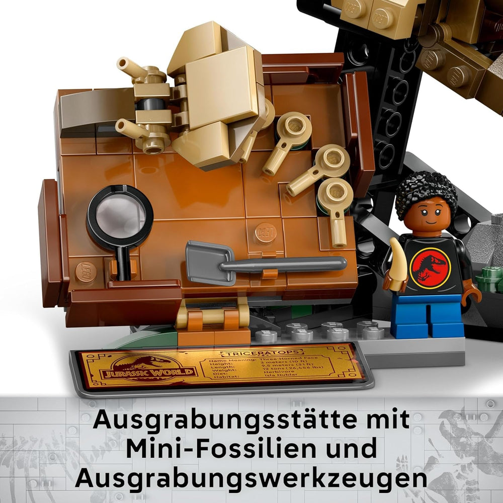 LEGO Jurassic World Dinosaurierfossilien: Triceratops-Schädelmodell, Dinosaurierspielzeug für Jungen und Mädchen ab 9 Jahren, Geschenk für Kinder und Fans Jurassic World 76969 Bausets Besuchen Sie den LEGO-Store