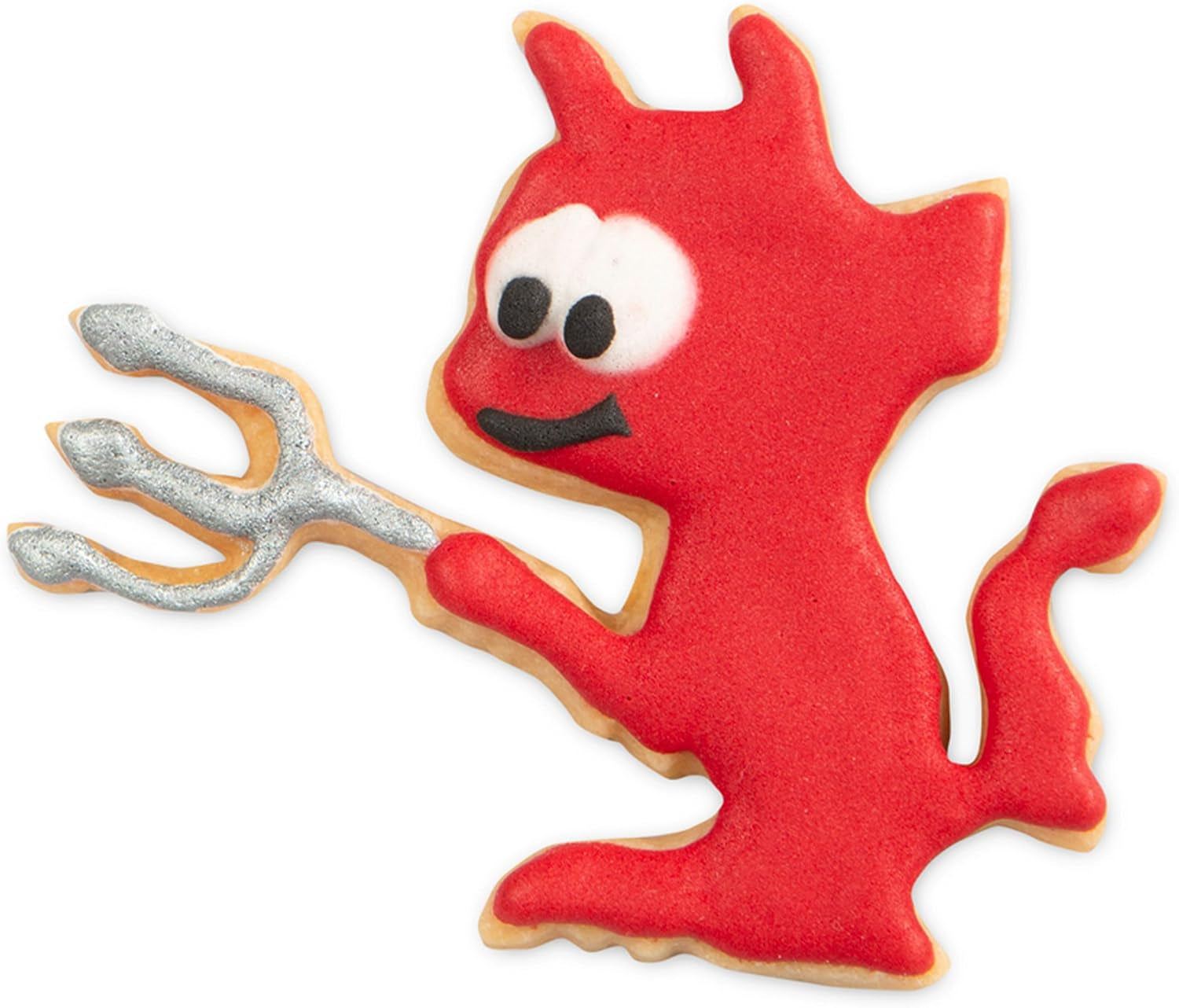 Städter Ausstecher Teufel, Edelstahl, Silber 7 cm