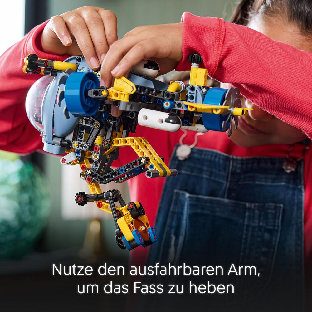 LEGO Technic Deep Sea Forscher U-Boot Spielzeug, Bauspielzeug für Kinder, Jungen und Mädchen ab 9 Jahren, kreative Geschenideen zum Geburtstag, baubares Fahrzeug, mit drehenden Propellern 42201