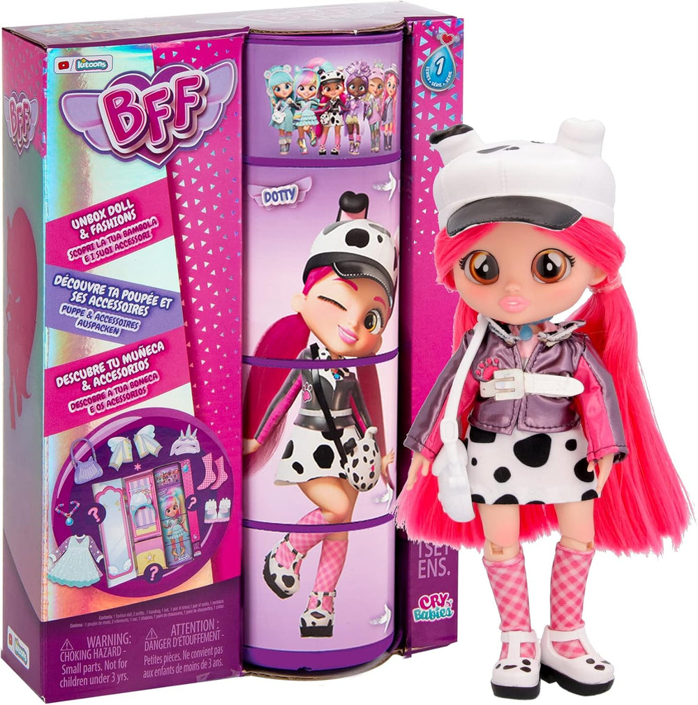S2 Hannah Modepuppe mit langen Haaren, Stoffkleidung und 10 Accessoires – Spielzeuggeschenk für Mädchen und Jungen ab 5 Jahren