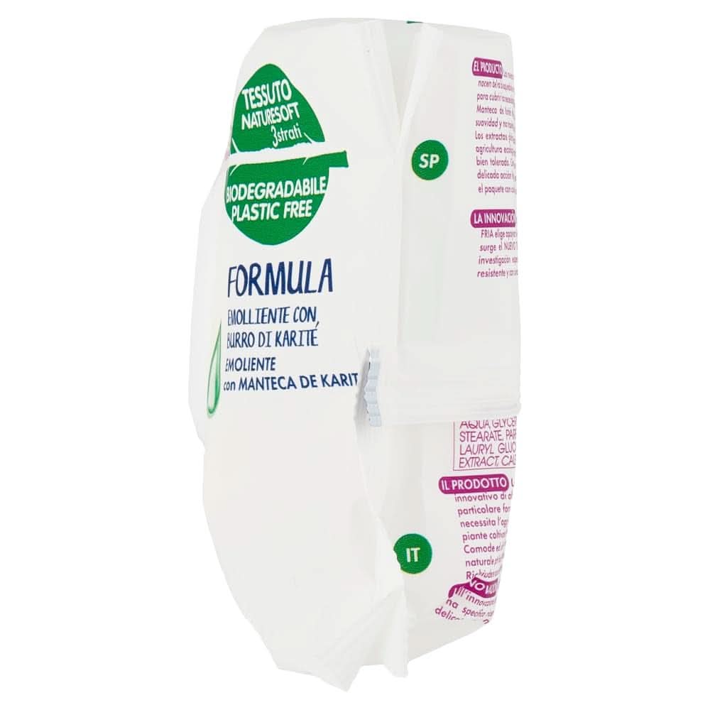 Fria Baby Sensation Tücher, mit hautberuhigender Sheabutter, dermatologisch getestet, Maxi-Sparpaket mit 840 Naty Shop Baby-Feuchttüchern