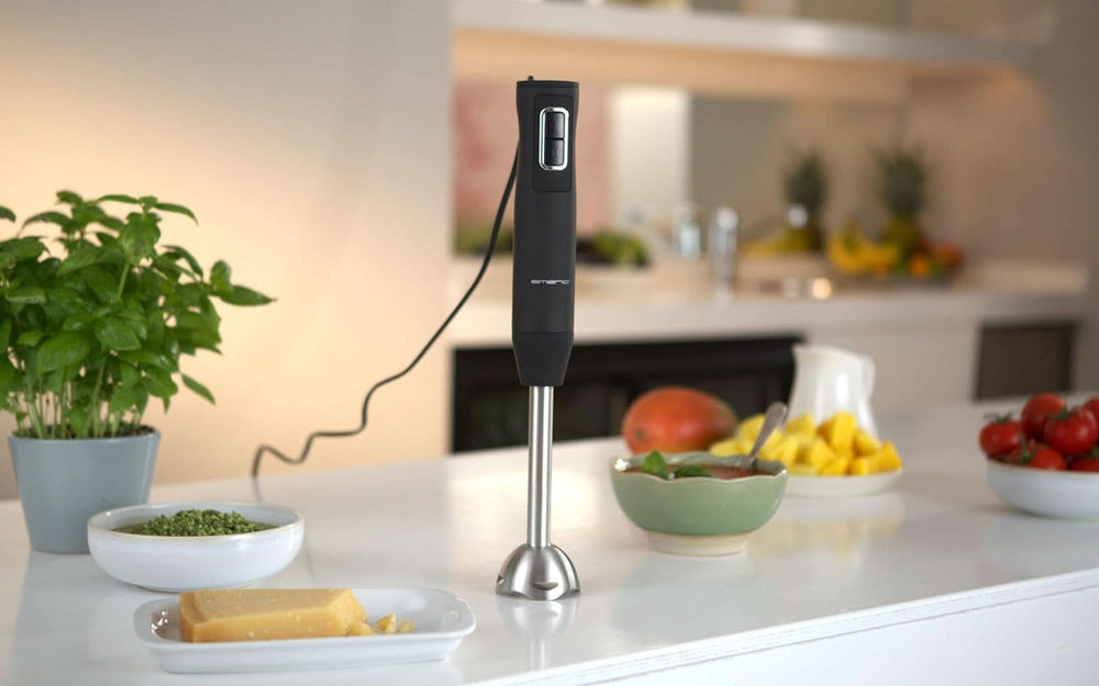 Emerio HB-111446 Standmixer, TESTSIEGER Preis/Leistung, Gummierter Rutschfester Griff, Edelstahl, Bpa-Frei, Schwarz, 250W Kitchen Naty Shop