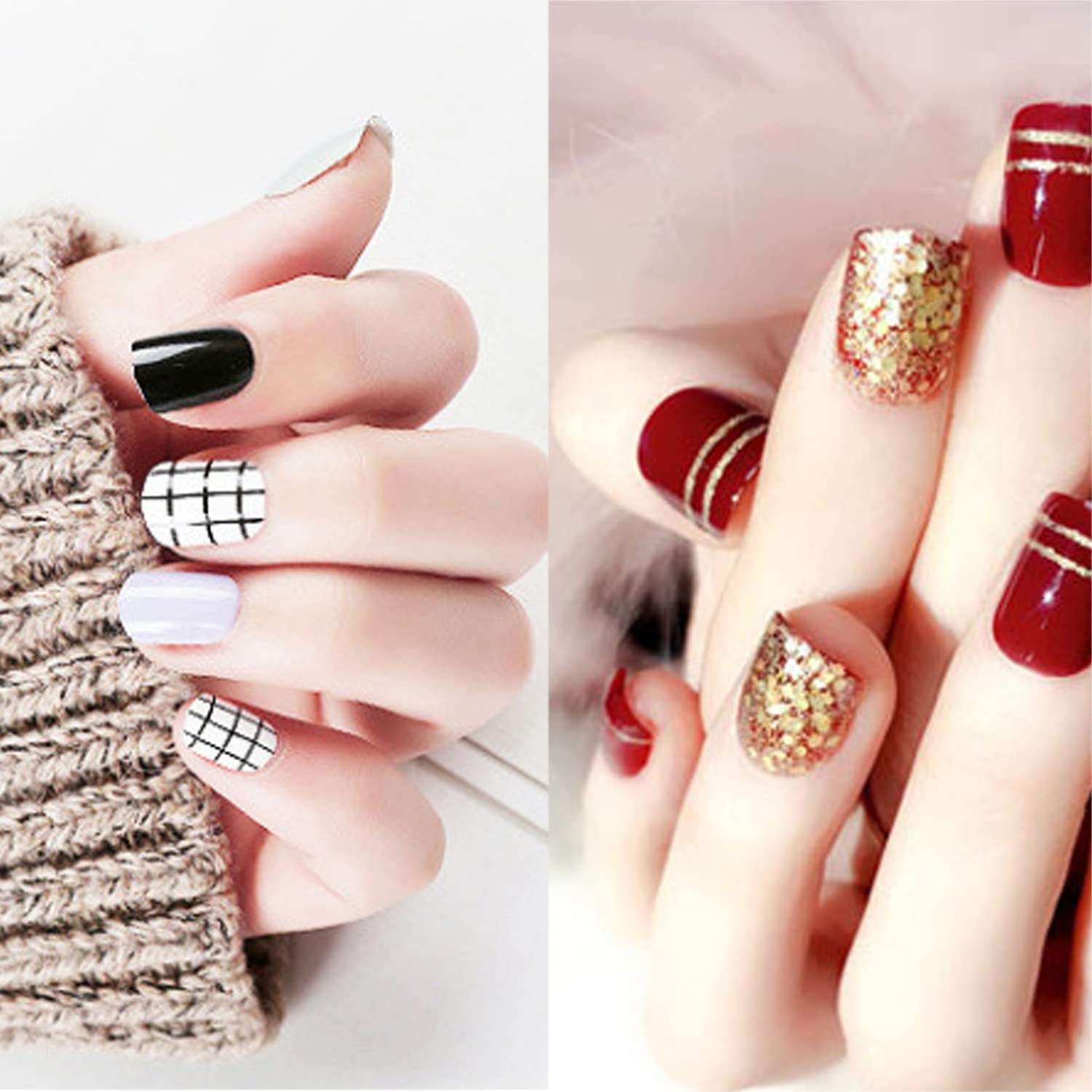 Nagel Pinsel 5 Stück Nagel Art Fineliner Pinsel,Nagel Pinsel Set Pinsel Für Nagellack Nail Brush Nagellack Pinsel Art Pen Für DIY Nail Art Design. (Farbe-1)