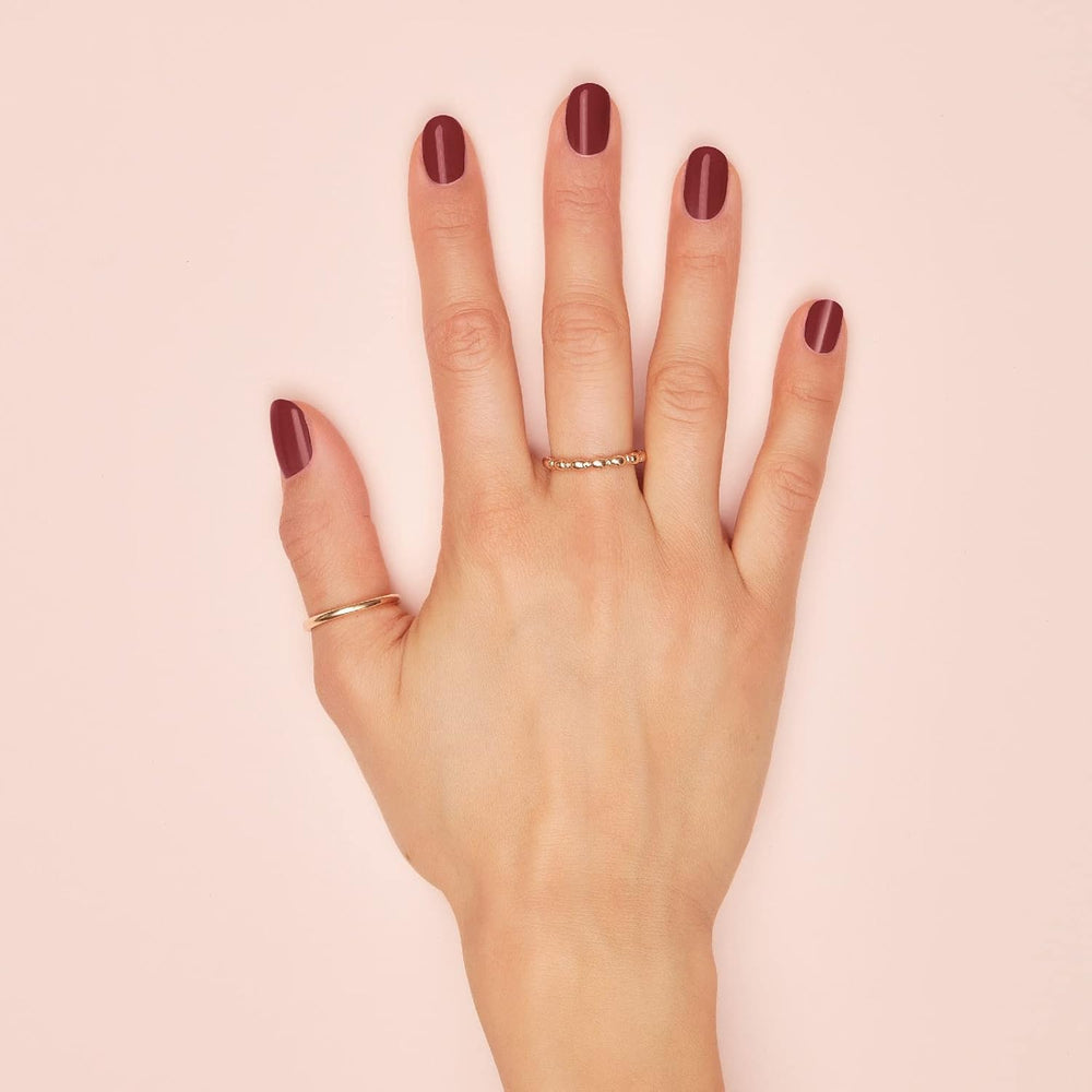 Milano Professional semipermanenter Nagellack, Nr. 21 Burgunderrot, volumengebender Effekt, lang anhaltend, für intensive und glänzende Nägel, 4,5 ml