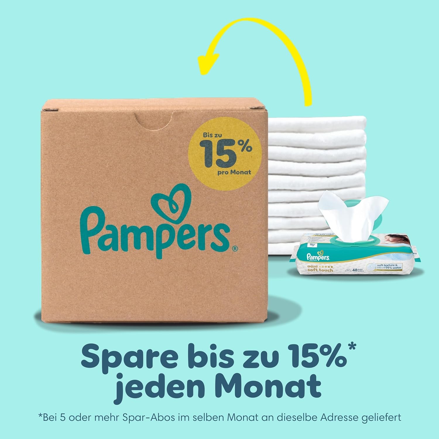 Pampers Premium Protection Größe 6, 144 Windeln, 13 kg–18 kg, unser Nr. 1 Haut- und Auslaufschutz
