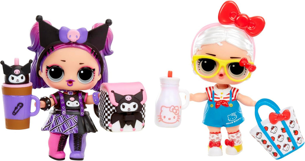 L.O.L. Surpriză! Loves Hello Kitty and Friends - 1 păpușă cu 7 surprize, Selecție aleatorie, 8 tots de colecționat, Cadou pentru copii cu vârsta peste 4 ani, Roz Papusi Naty Shop