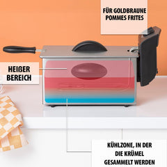 Tristar Ölfritteuse FR-6935, 2000 Watt, 3 Liter, Thermostat, Kaltzone, 3-4 Personen, Metallgeräte Naty Shop