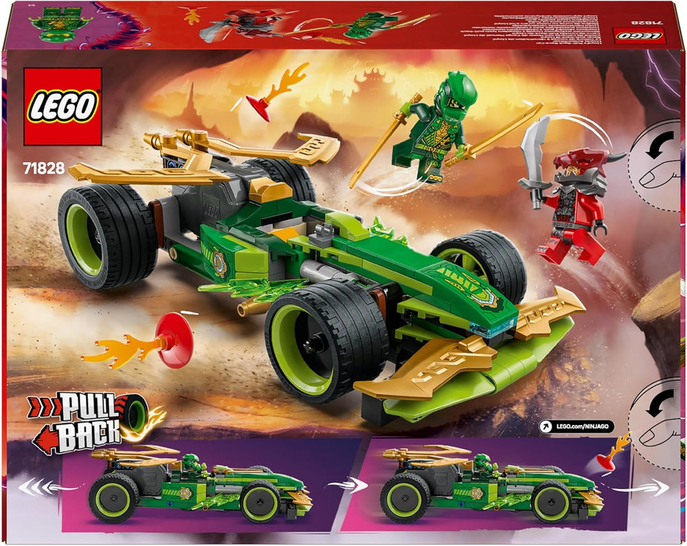 LEGO NINJAGO Lloyd's Action Speedster – Spielzeugbauauto mit 2 Minifiguren zum Rollenspiel, Bauspielzeugauto für Kinder – Geschenk für Jungen und Mädchen ab 7 Jahren 71828 Bausets Besuchen Sie den LEGO-Store