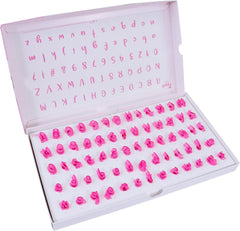 FF60 Fun Fonts-Cupcake- und Keks-Stempelset für Kuchendesign, 66-teilig, Kollektion 3, Kunststoff