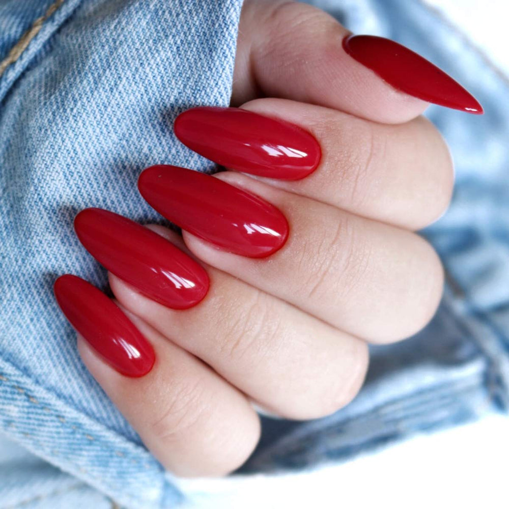 Semilac UV-Nagellack 027 Intensives Rot, 7 ml, Hottie-Kollektion