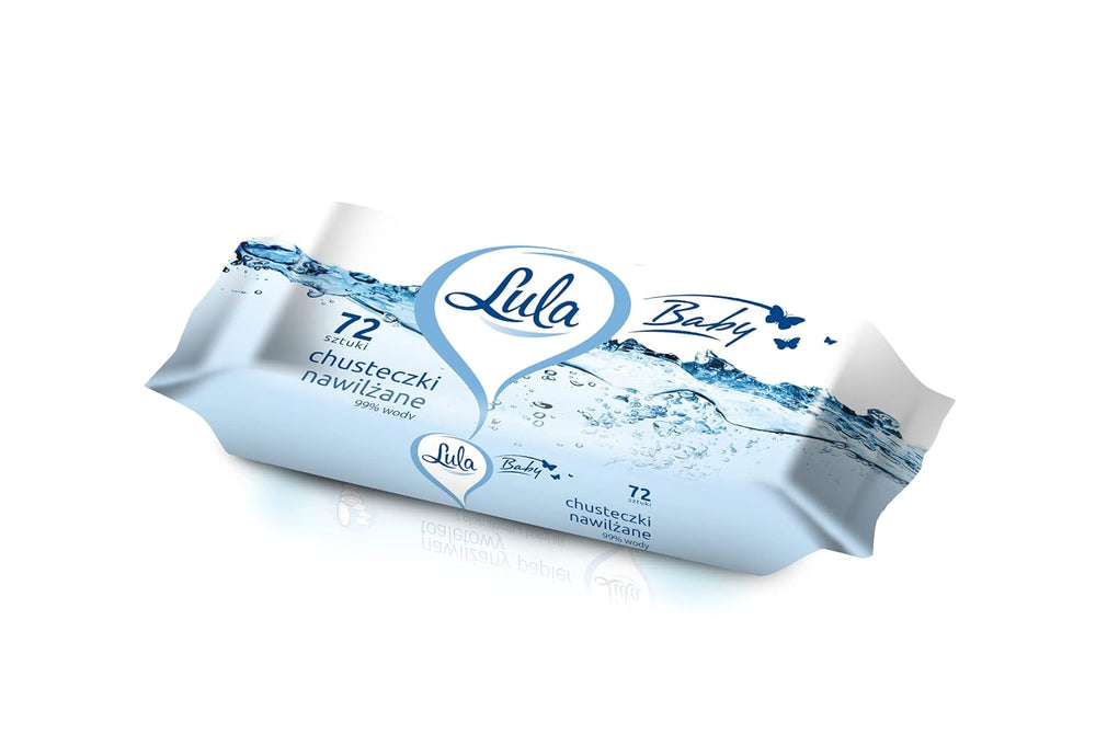 Baby-Feuchttücher 99 % Wasser, 72 Stück