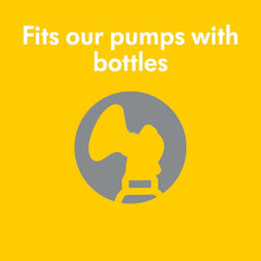 Medela Babyflaschen zur Aufbewahrung von Muttermilch | BPA-frei | Packung mit 2 × 250 ml Babynahrung und Stillzubehör Naty Shop