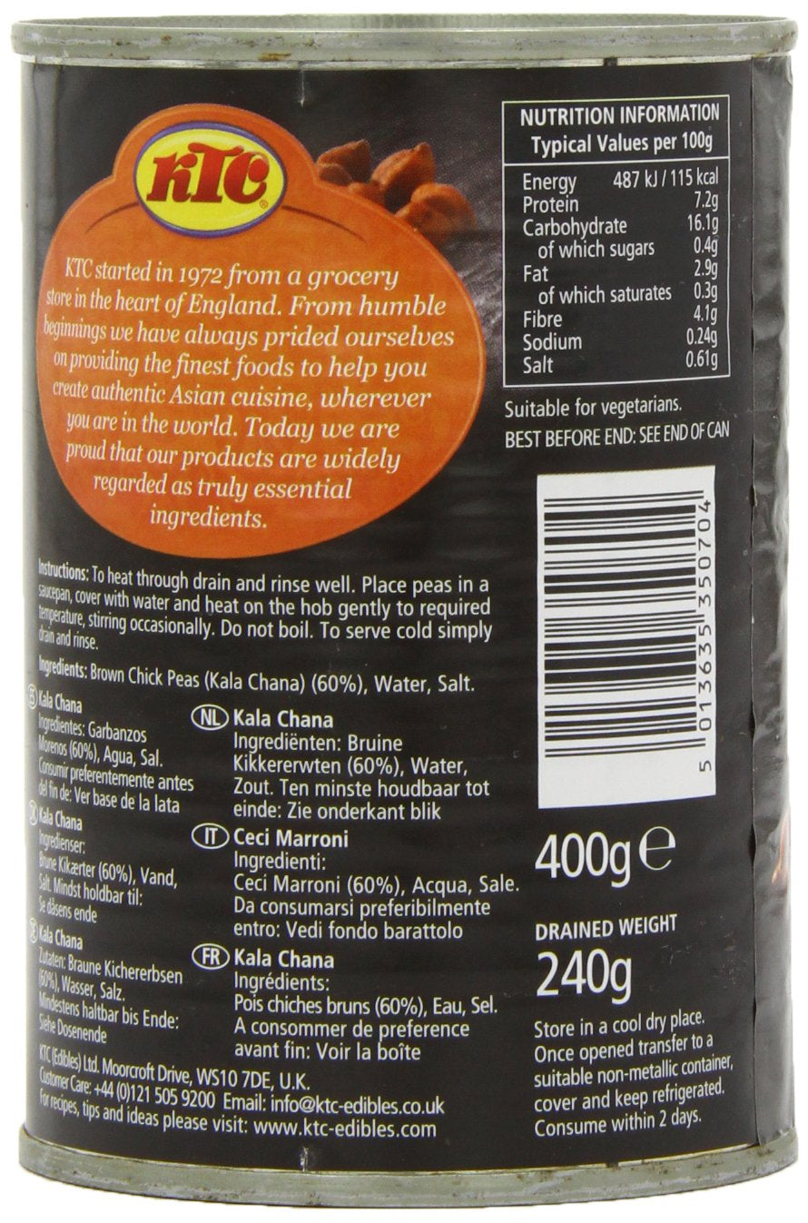 - Braune Kichererbsen (aus der Dose), 12er Pack (12 x 400g)