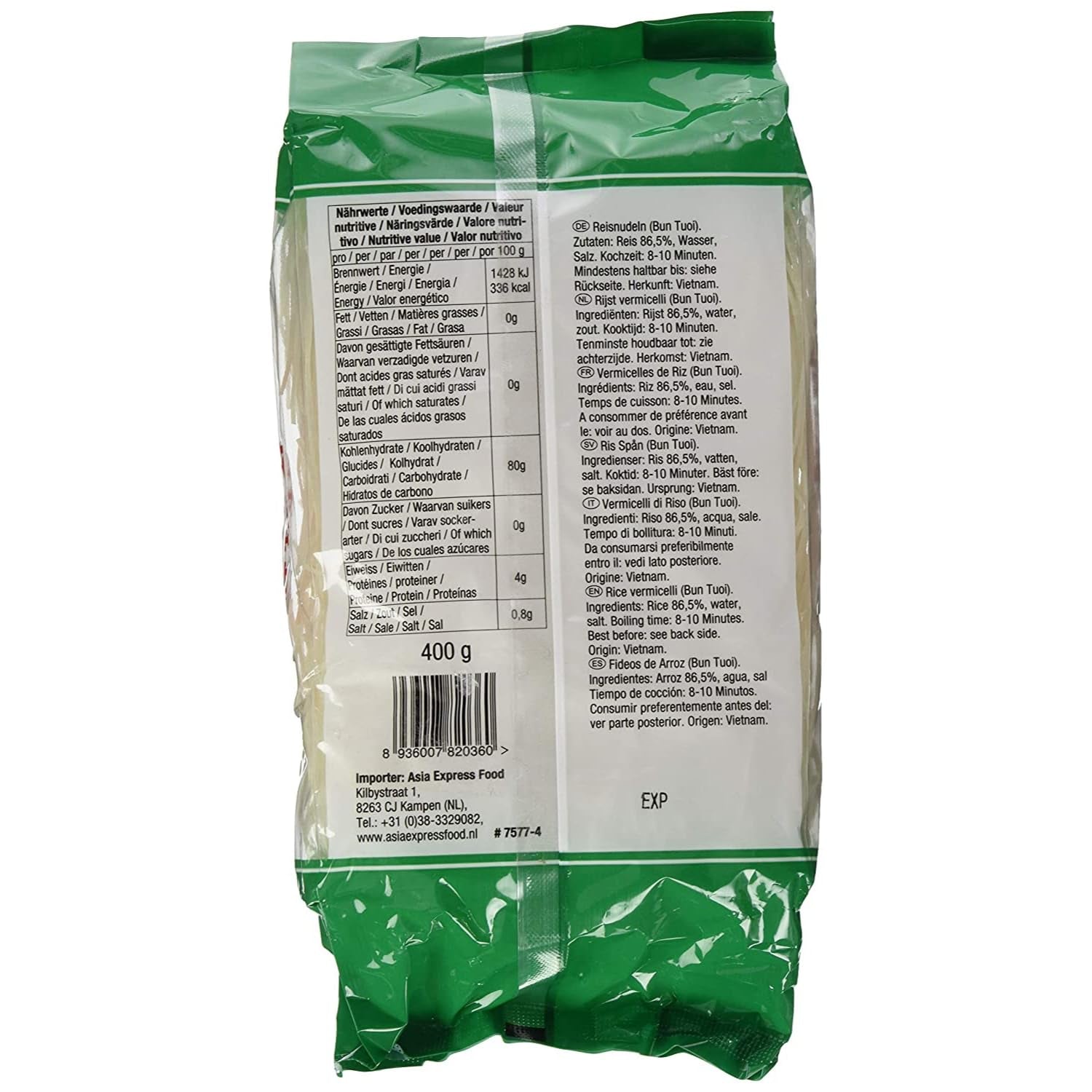 BAMBOO TREE - Vermicelli de orez proaspăt - 1 x 400g