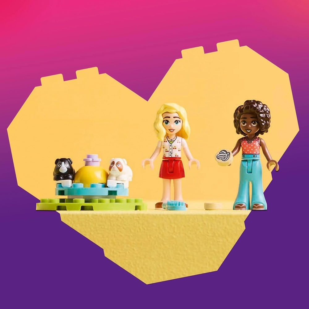 LEGO Friends Meerschweinchen-Spielplatz, Bau- und Rollenspielset mit 2 Minifiguren und 2 Tieren, Spielzeug für Mädchen ab 5 Tieren, Tierset 42640